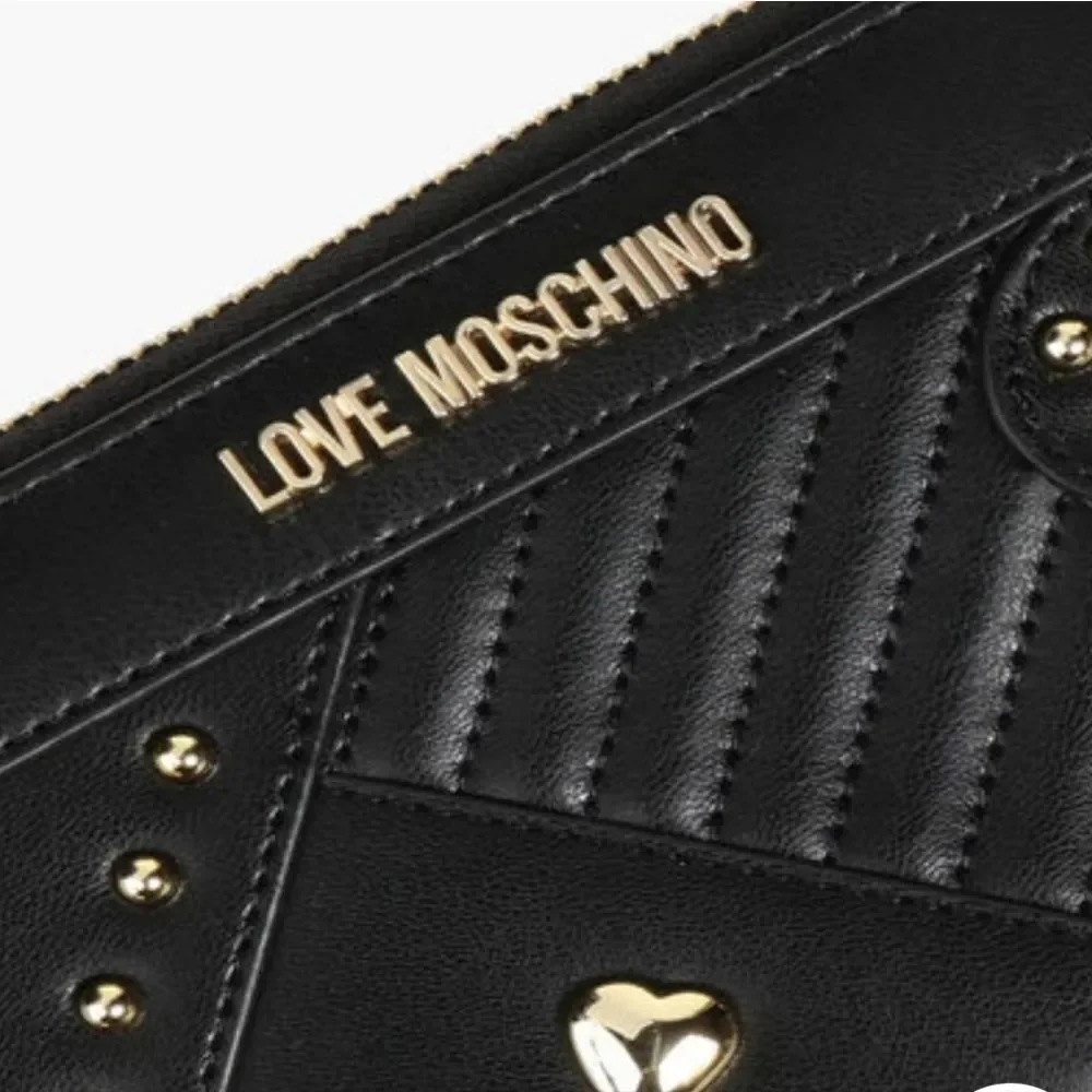 Love Moschino‎ Logo Heart Zip Around Wallet